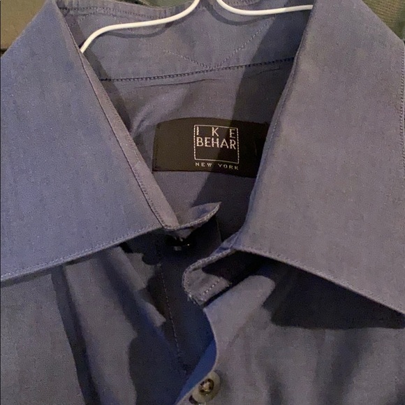 Vintage Ike Behar Navy Buttondown Shirt 